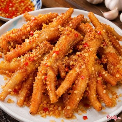 Chân gà chiên mằm tỏi