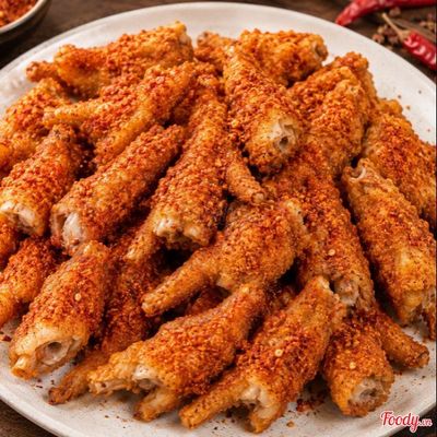 Chân gà chiên tứ xuyên