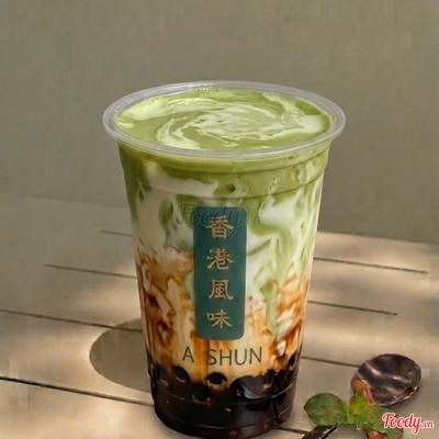 Matcha Trân Châu Đường Đen