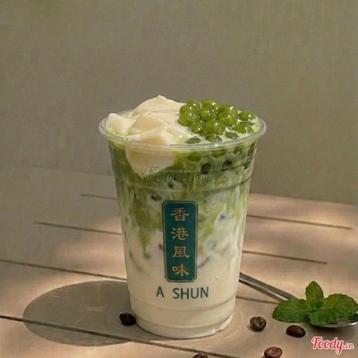 Matcha Latte Tàu Hủ+ Trân Châu Matcha Phô Mai
