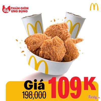 Mua 2 Tặng 2 Gà rán 109k kèm nước (1712)