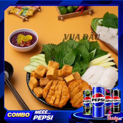 Bún Đậu Chả Cốm + Bún Thêm (1 người) (2 miếng chả cốm) + Pepsi