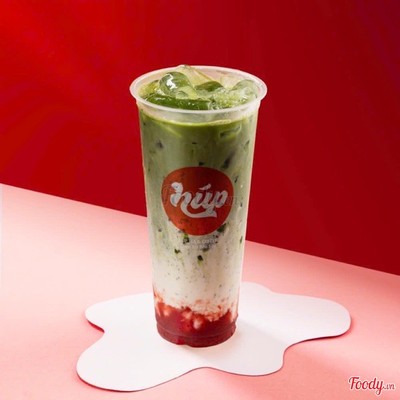 Matcha latte dâu