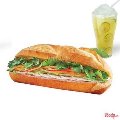 Bánh Mì Bò Phô Mai 2 lớp & Thức uống