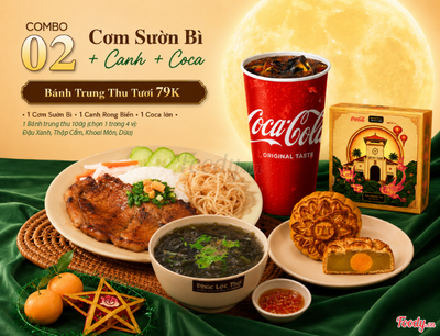 CB02 - Cơm Sườn Bì & Canh & Coca