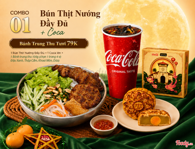 CB01 - Bún Thịt Nướng Đầy Đủ & Coca