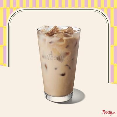 Iced Hojicha Oatmilk Tea Latte​