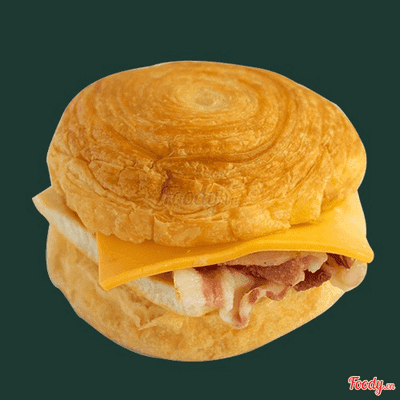 Bacon Cheese & Egg Croissant Bun