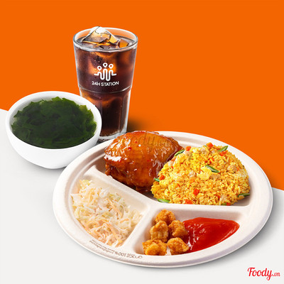Combo Cơm Chiên Má Đùi Phủ Xốt