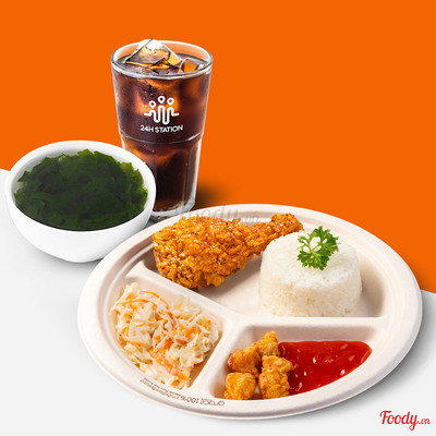 Combo Cơm Đùi Gà Phủ Xốt