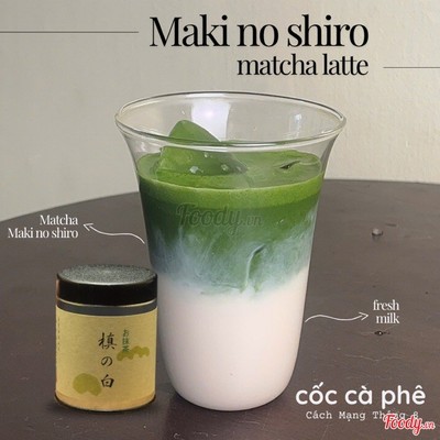 Matcha latte Maki no shiro