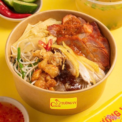 Miến Trộn Gà + Xá Xíu