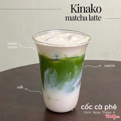 Kinako matcha latte