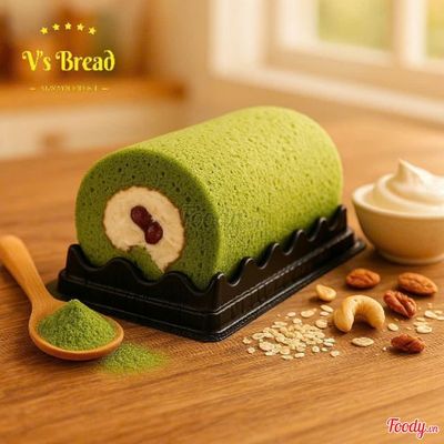 Bông Lan Cuộn Trà Xanh Đậu Đỏ