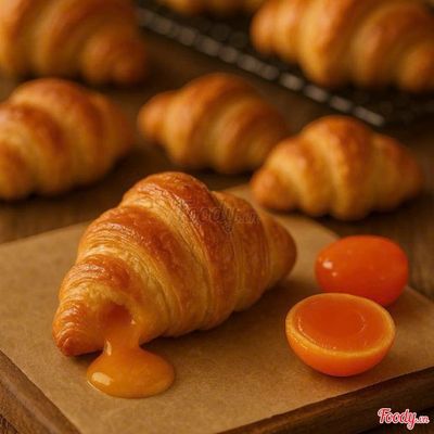 Sừng trâu trứng muối hộp 5pc (Salted Egg Lava Croissant 5pcs )- 1 hộp