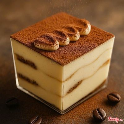 Bánh kem vị cà phê kiểu Ý miếng nhỏ (Tiramisu Slice )- 1 cái