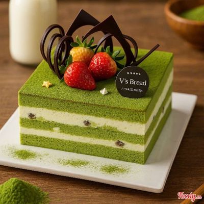 Bánh kem trà xanh đậu đỏ ổ nhỏ (Macha Macha R) - 1 cái