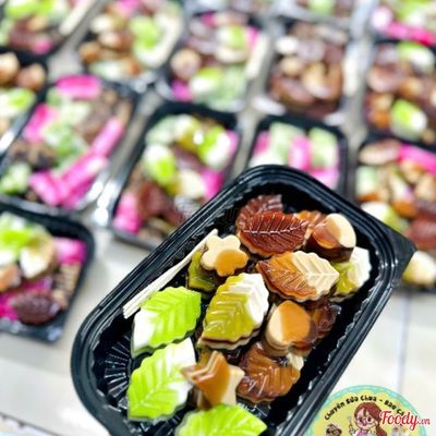 Rau câu caffe nước dừa, lá