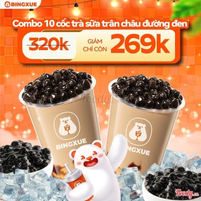 COMBO 10 CỐC TRÀ SỮA TRÂN CHÂU ĐƯỜNG ĐEN 