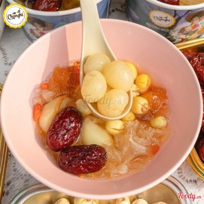 Chè Bạch Quả Tuyết Yến Nhựa Đào