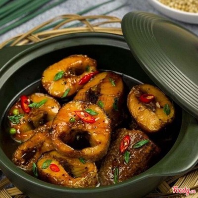 Cơm cá trê kho gừng