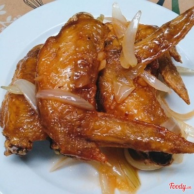Cơm cánh gà chiên mắm tỏi