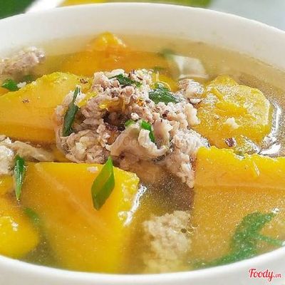 CANH BÍ ĐỎ THỊT BẰM - CHÉN