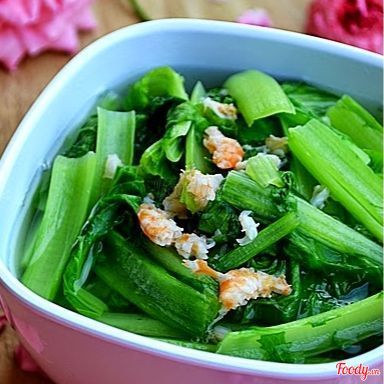 CANH CẢI XANH TÔM BẰM - CHÉN
