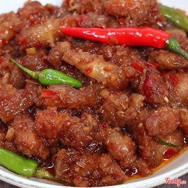 BA RỌI XÀO MẮM RUỐC - DƯA LEO