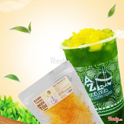 Trà Thái Tắc Hạt Đào (L) + Bánh Tràng Muối Tỏi Mê Ly