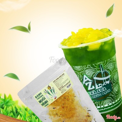 Trà Thái Tắc Hạt Đào (L) + Bánh Tráng Muối Hành Mê Ly