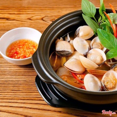 Clams,Tiger Prawns,Chicken Feet,Blood Cockles/Nghêu,Tôm sú,Chân gà,Sò huyết