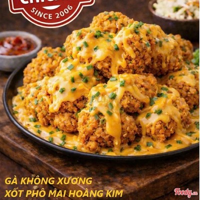 Gà Không xương xốt pho mai hoàng kim ( half )