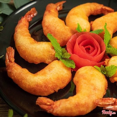 Tôm chiên bột 6 con