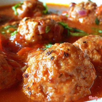 CƠM THỊT VIÊN  CHIÊN SỐT CÀ