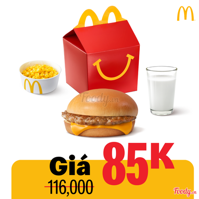 Phần Ăn Cho Bé  - Burger Xúc Xích Nướng