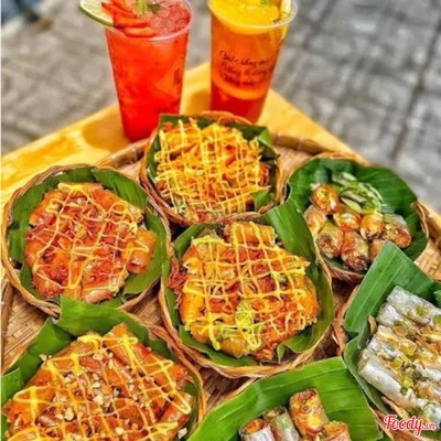 SIÊU DEAL: 2 Trà Đào Dầm (L) + 1 Bánh Tráng Trộn Sate Tỏi