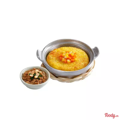 Cơm cháy sốt thịt bằm mỡ hành