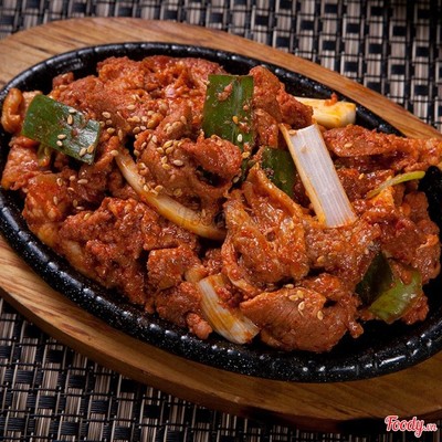 Thịt heo xào cay