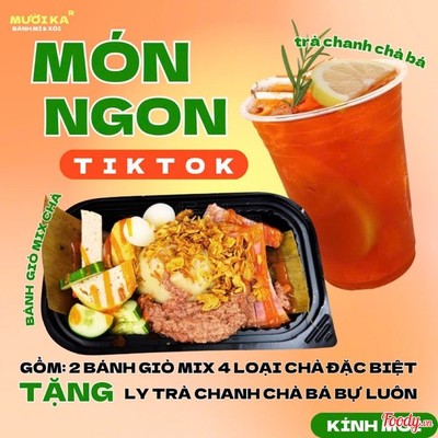 TiKToK: (2Bánh Giò) Mix Chả ĐB TẶNG Ly Chanh Chà Bá