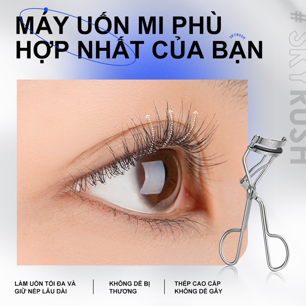 Dụng cụ bấm cong lông mi, kẹp mi FOCALLURE cho hàng mi cong dài lâu