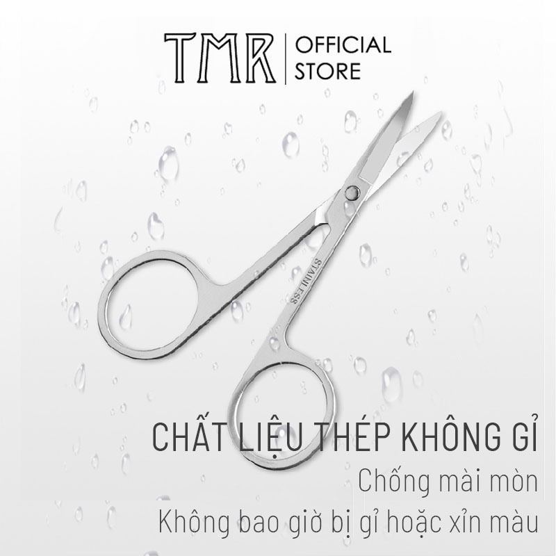 Kéo cắt tỉa lông mũi TMR đầu tròn an toàn, thép không gỉ cao cấp, thiết kế nhỏ – gọn – ghẹ – an toàn