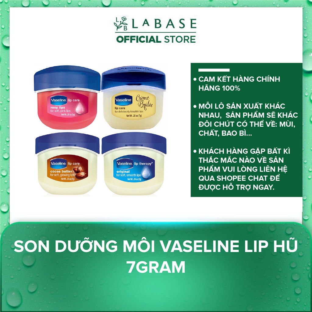 Son dưỡng môi Vaseline Lip hũ 7gram