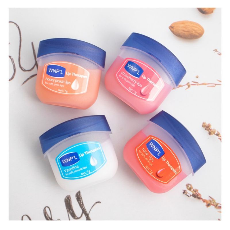 Bộ 4 hũ son dưỡng môi Vaseline WNP’L Set dưỡng ẩm và làm hồng môi