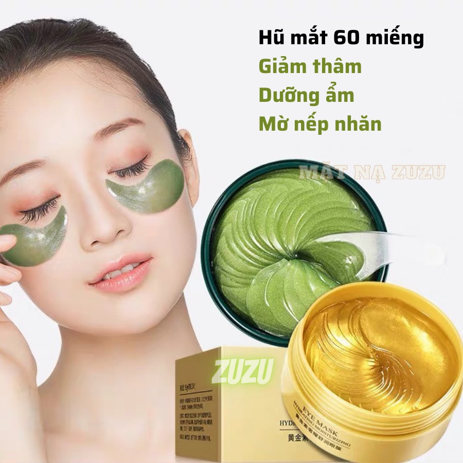 HỘP 60 MIẾNG Mặt nạ mắt gel chiết xuất hoa hồng bổ sung collagen làm sáng vùng thâm dưới da và giảm nếp nhăn WINKBEAUTY