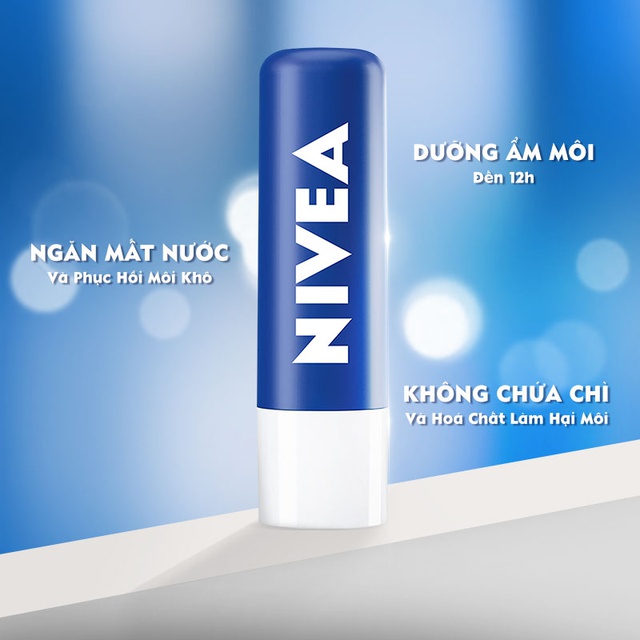 Son Dưỡng Ẩm Chuyên Sâu Nivea Original Care Caring Lip Balm 4,8Gr