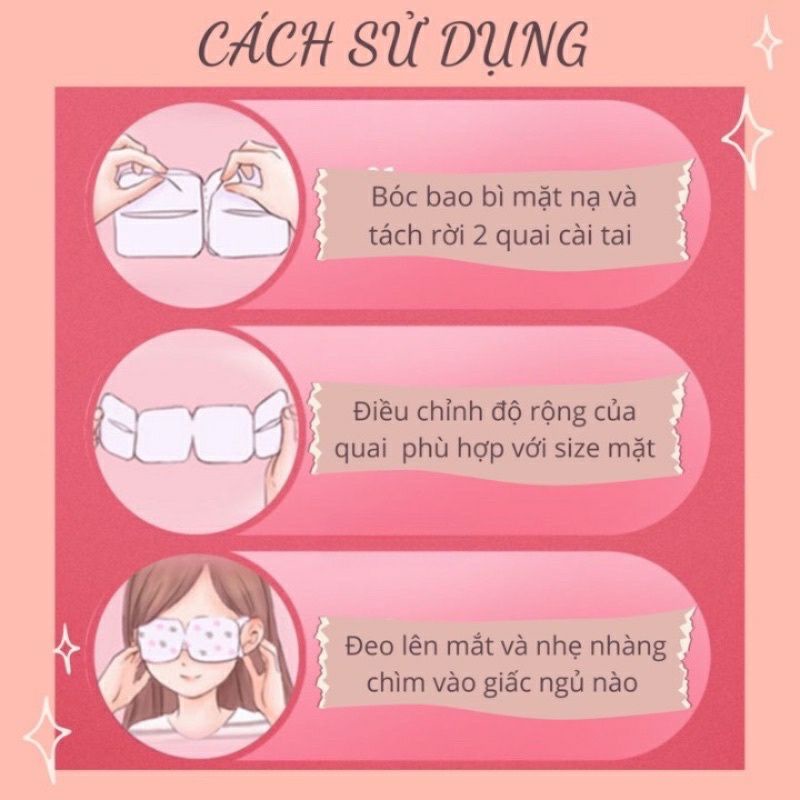 Mặt Nạ Mắt Nóng Yunben Thư Giãn, Chống Mỏi Mắt, Mặt Nạ Chườm Nóng Giảm Căng Thẳng, Giảm Cuồng Thâm Mix Mùi Ngẫu Nhiên