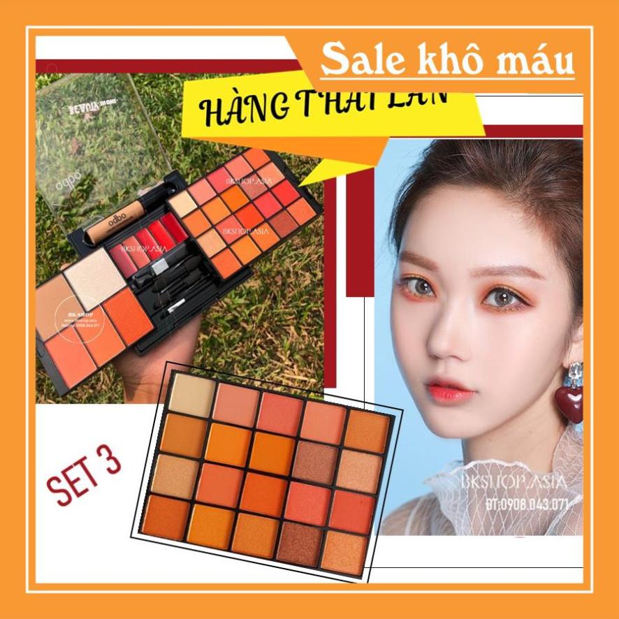 Set phấn mắt kèm má hồng Set trang điểm gồm phấn mắt,má hồng,son,che khuyết điểm ODBO BEAUTY IN ONE OD1006 – (Auth Thái)