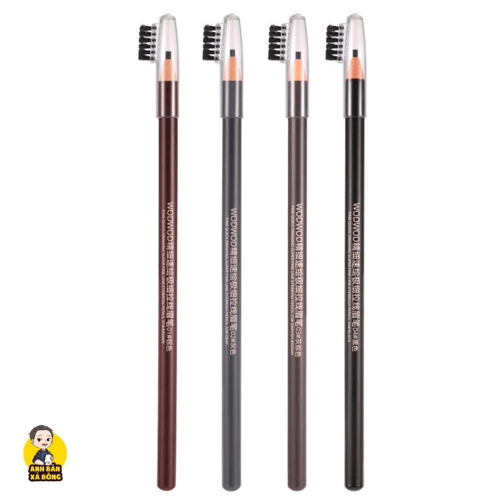 Chì xé Kẻ chân Mày Hai Đầu WODWOD Fine Sketch Ultra-thin Draw Line Eyebrow Pencil W939