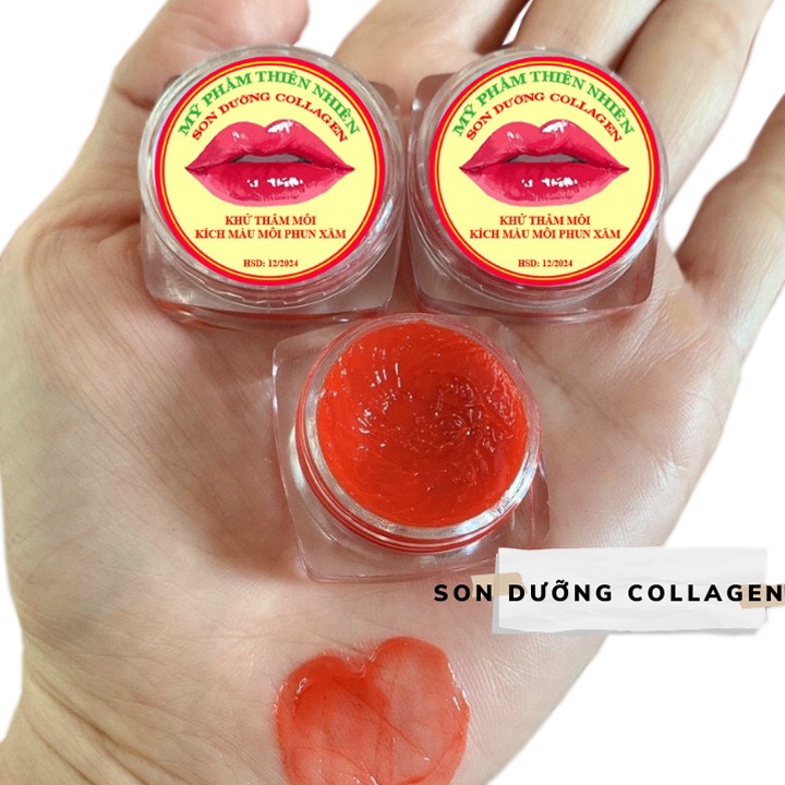 Son Dưỡng Môi Collagen, Khử Thâm Môi, Dưỡng Môi Mềm Mại, Kích Màu Môi Sau Phun Xăm [Phiên Bản Mới]